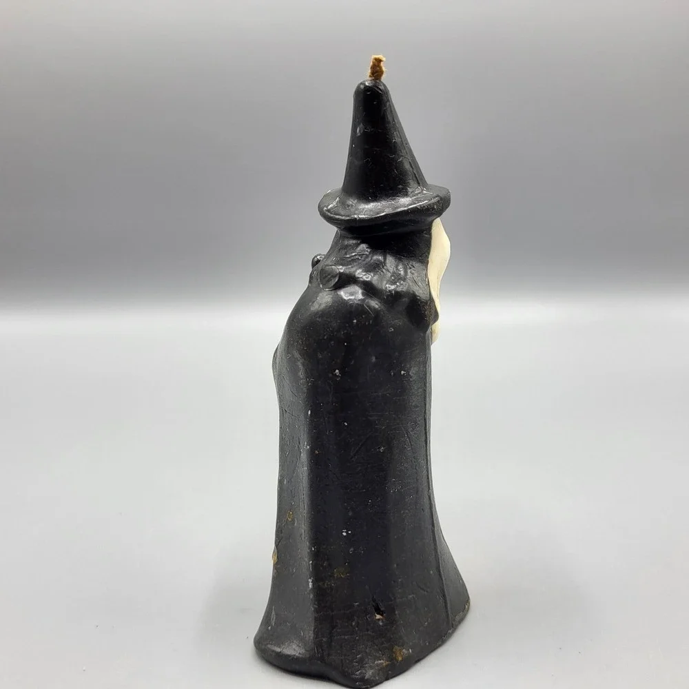 Vintage Gurley Halloween Witch Candle Figurine Spooky Decor 5.5